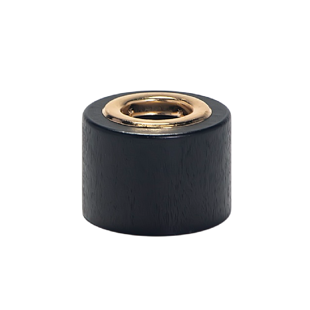 Sleek Black Diffuser Cap Gold Eyelet