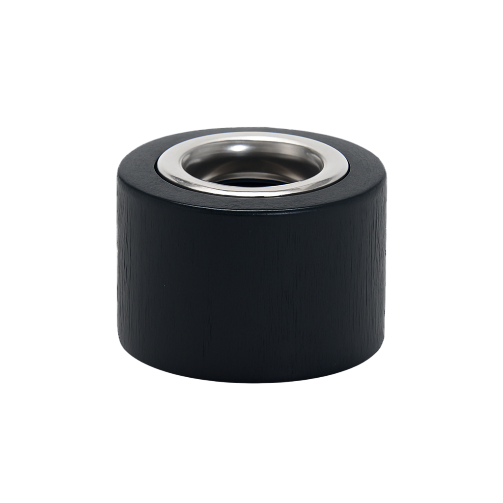 Sleek Black Diffuser Cap Silver Eyelet