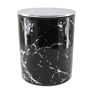 Marble Cambridge Black/Silver Jar