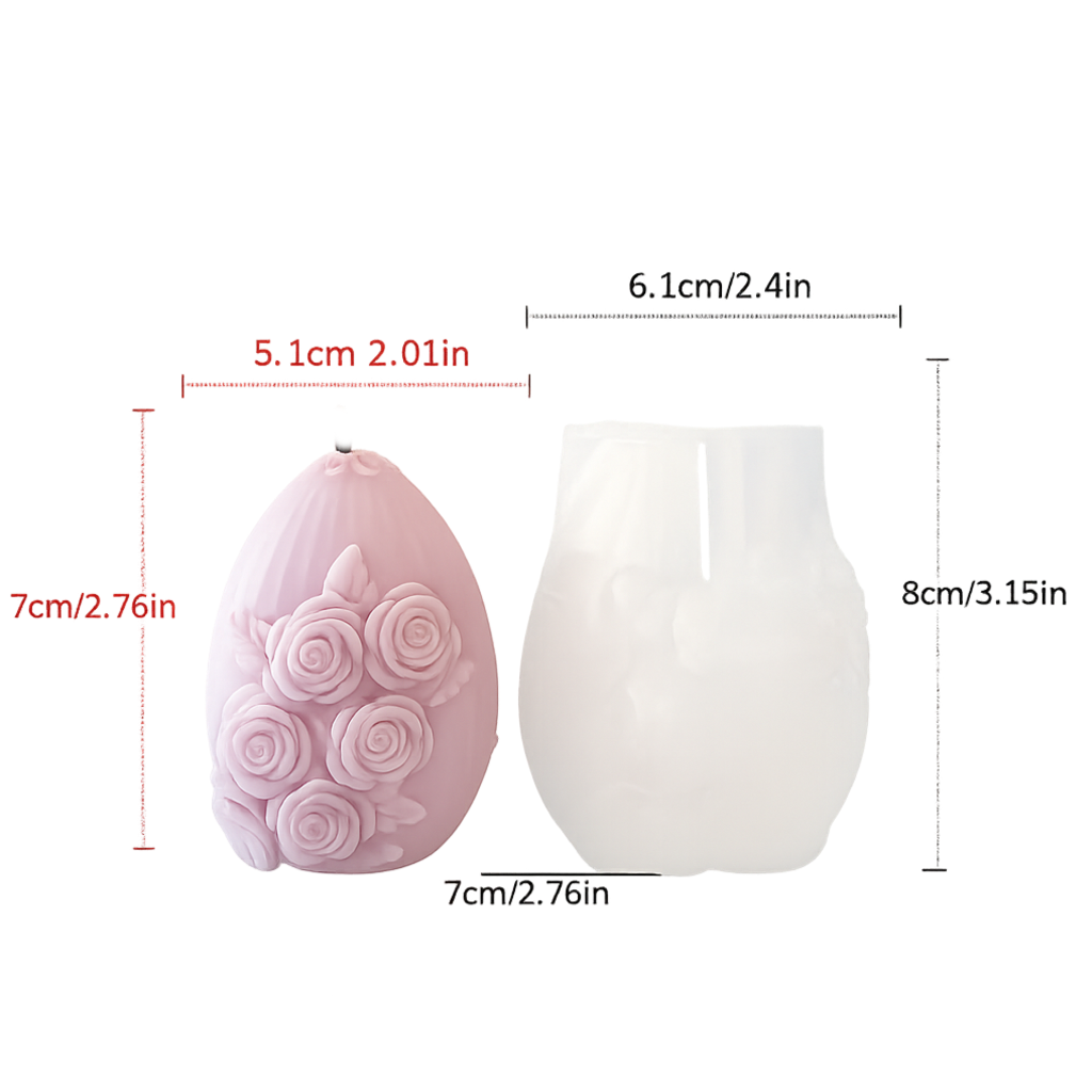(New) Floral Egg Silicone Mould