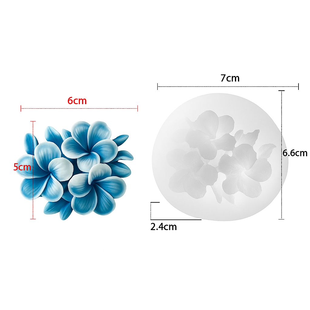 (New) Frangipani Silicone Mould