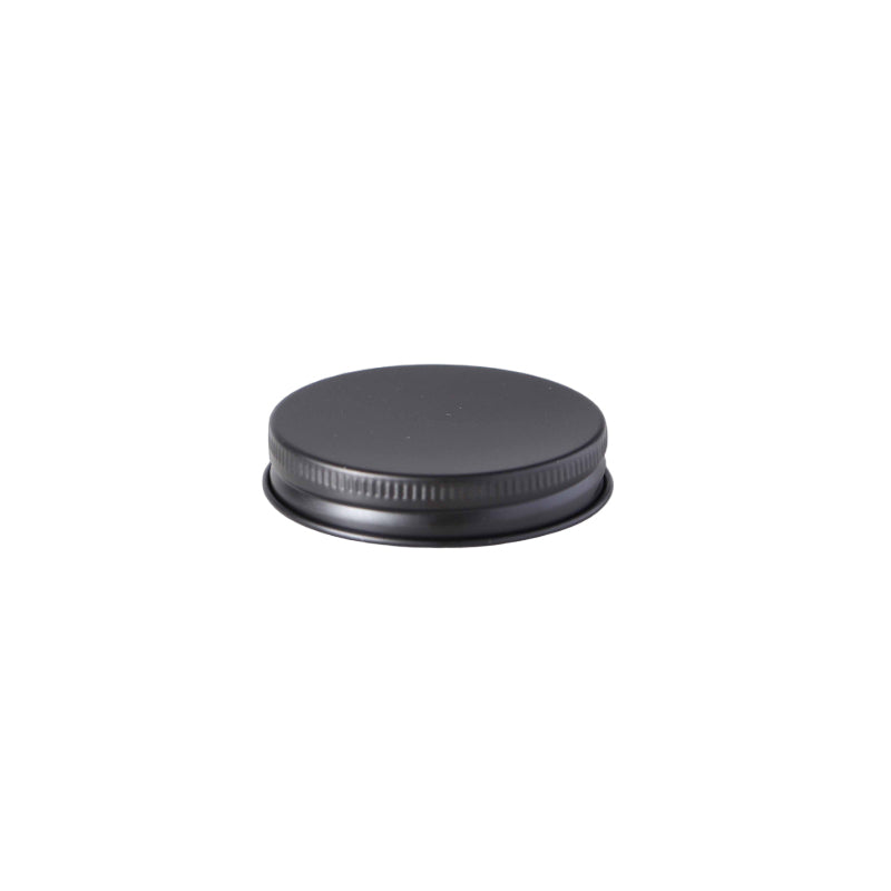 Matt Black Aluminium Lid 100ml Glass Jar