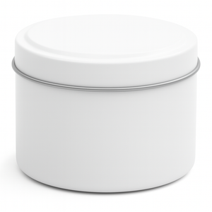 Candle Tin Matt White 120gm