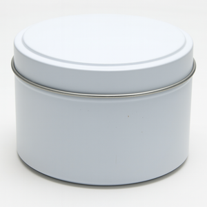 Candle Tin Matt White 120gm