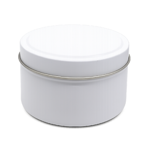 Candle Tin Matt White 170gm
