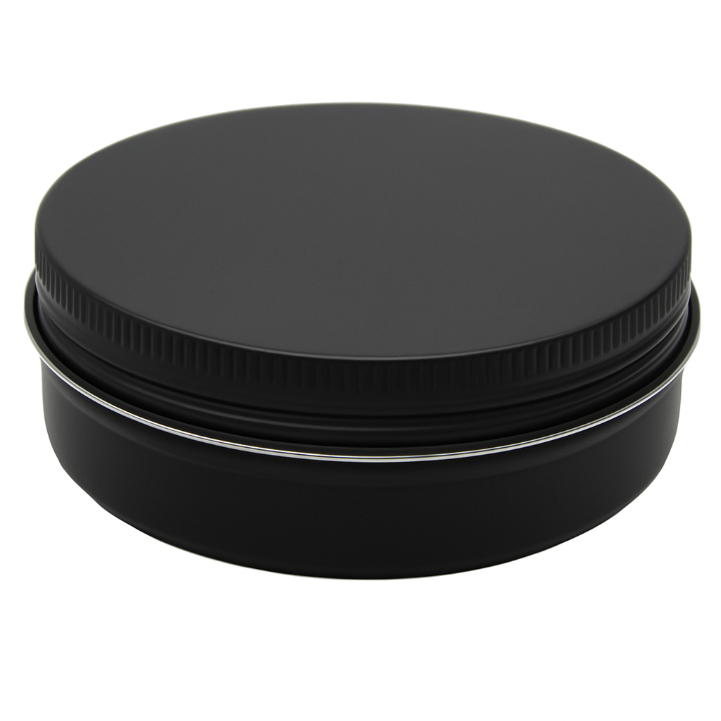 (New) Aluminium Screw Top Matt Black 110gm