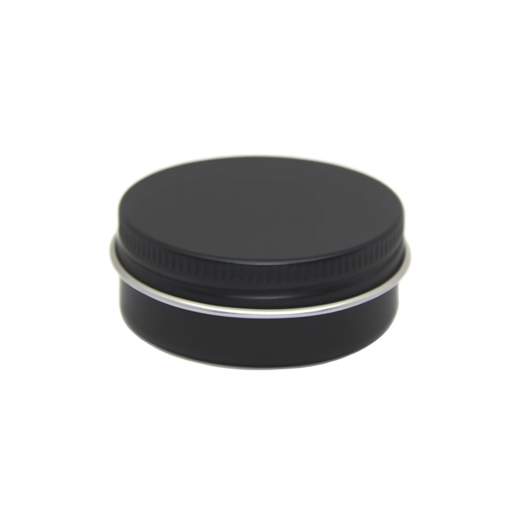 Aluminium Screw Top Matt Black 28gm