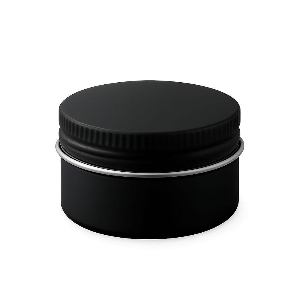 Aluminium Screw Top Matt Black 85gm