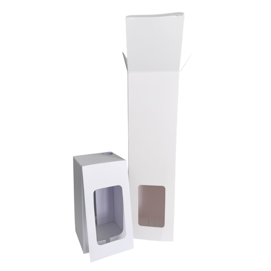 Matt White Reed Jar Box Window