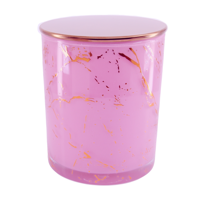 Marble Cambridge Pink/Rose Gold Jar