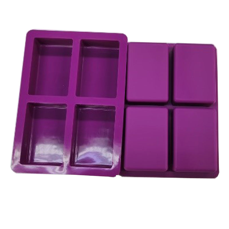 2 inch 4 Cavity Square Ice Cube Silicone Mold