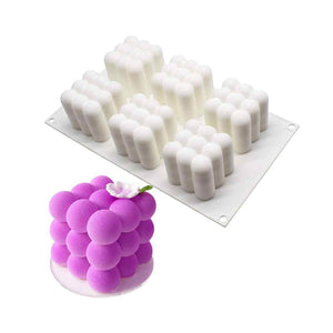 6 Cavity Bubble Cube Silicone Mould