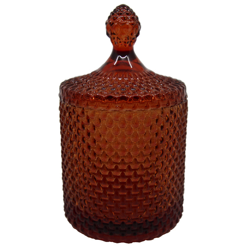 Tear Drop Jar Amber