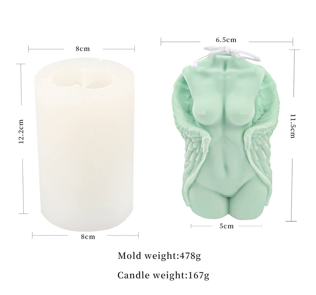 Angel Torso Silicone Mould