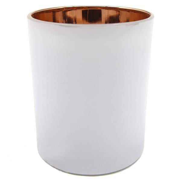 Cambridge Matt White/Rose Gold Tumbler Aussie Candle Supplies