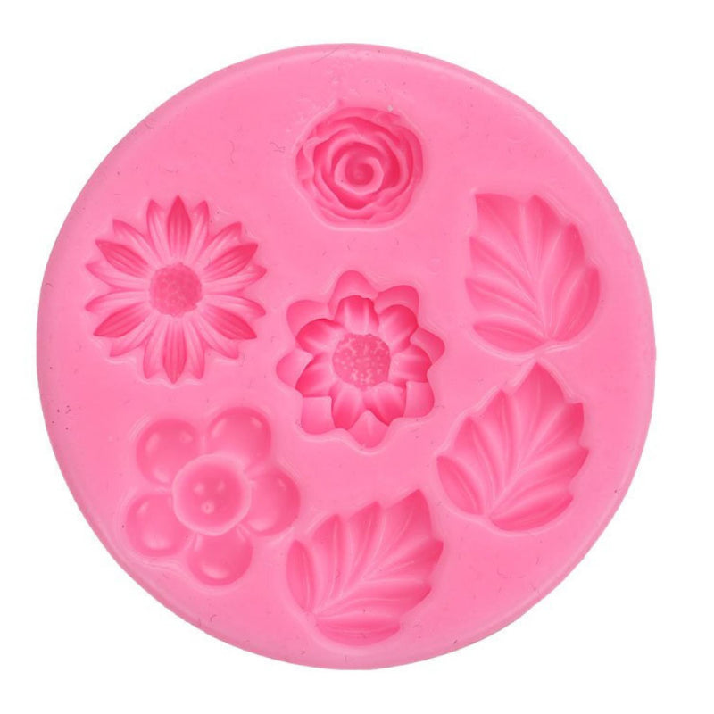 Leaves & Flowers Silicone Mould