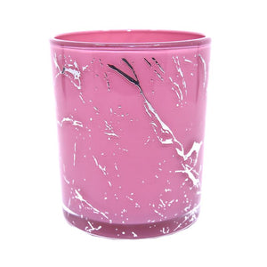 Marble Cambridge Pink/Silver Jar