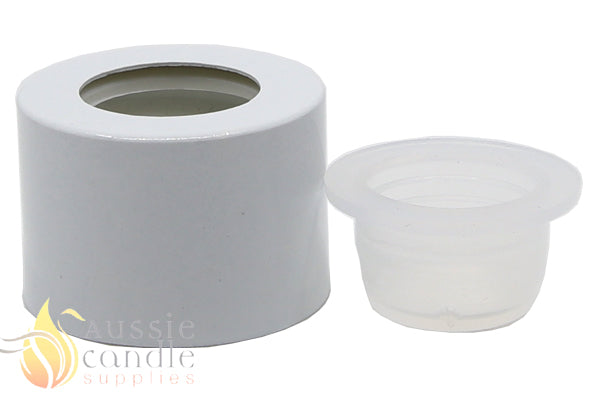 White Alumite Cap & Bung