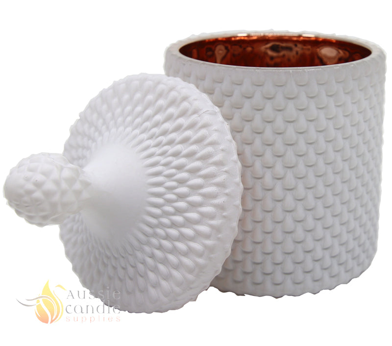 Tear Drop Matt White/Rose Gold